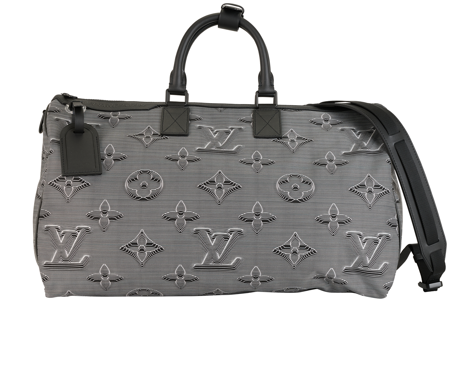 Keepall 50 3D 2054 Reversible Bandouliere, &pound;2,200, Handbags, Black/Blue/Green/Orange, Canvas, Other view